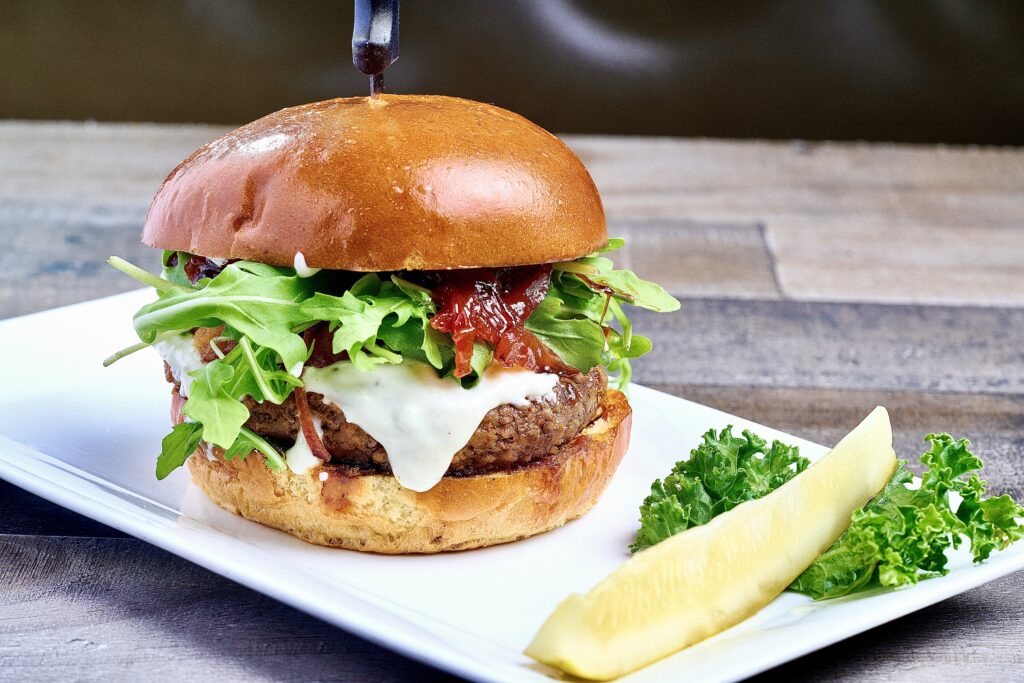 87 ARUGULA BLUE BURGER